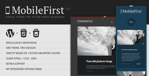 MobileFirst - WP Theme for Future-Proof Bloggers - Personal Blog / Magazine