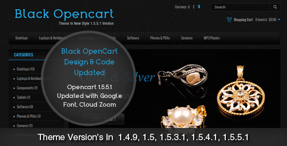 Black Opencart Template - Technology OpenCart