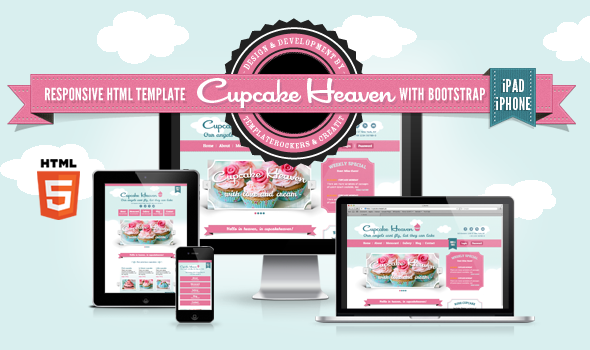 Delimondo Cupcakeheaven Fully Responsive HTML - Restaurants & Cafes Entertainment