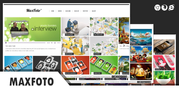 MaxFoto - Clean Gallery HTML5 Template - Business Corporate