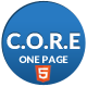 Core - One Page Responsive HTML5 Template - ThemeForest Item for Sale
