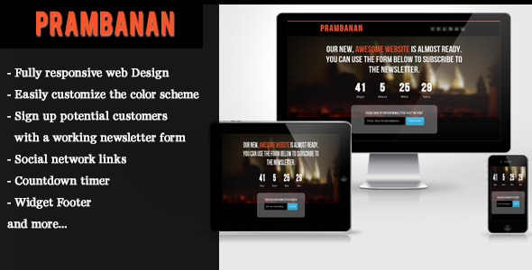 Prambanan - Under Construction HTML Template - Under Construction Specialty Pages