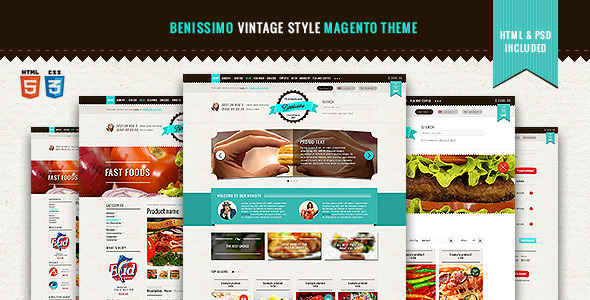 Benissimo â€” Vintage Style Magento Theme - Magento eCommerce