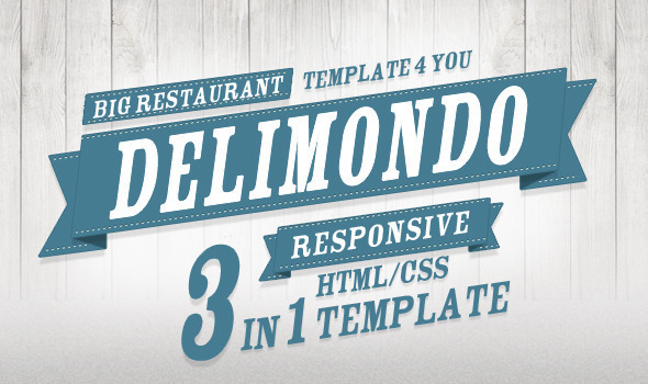 Delimondo Fully Responsive HTML | 3 Styles - Restaurants & Cafes Entertainment