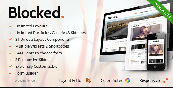 Blocked - Responsive WordPress Theme - Business Corporate