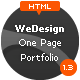WeDesign - One Page Responsive Portfolio - ThemeForest Item for Sale