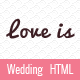 Love is - One Page Responsive Wedding Template - ThemeForest Item for Sale