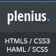 Plenius - Responsive HTML Template, Haml/SASS - ThemeForest Item for Sale