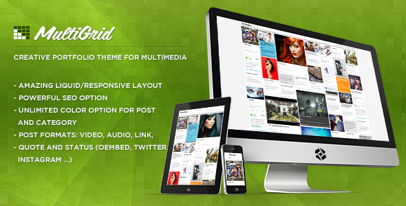 MultiGrid - Creative Portfolio, Multimedia Theme - Creative WordPress