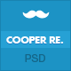 Cooper- Multicolor Flat Professional Resume PSD - ThemeForest Item for Sale