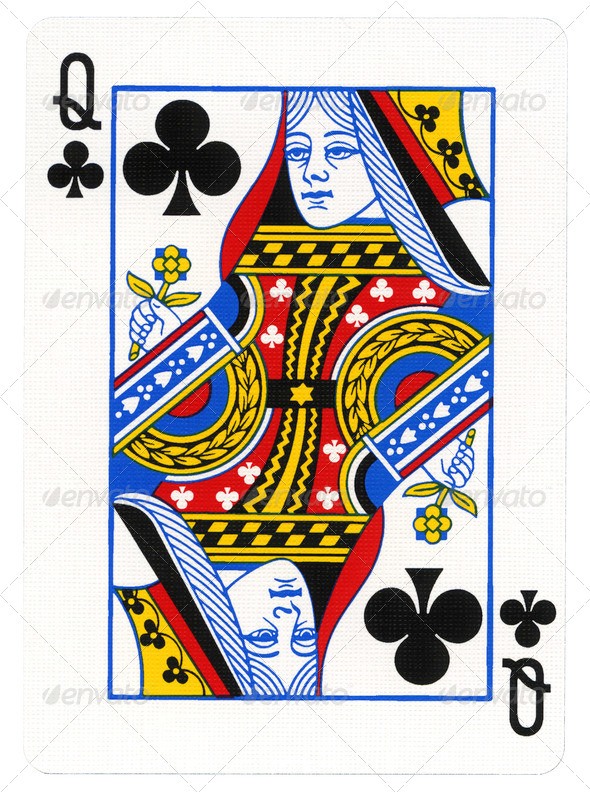 Playing Card - Queen of Clubs