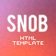 Snob Responsive Template - ThemeForest Item for Sale