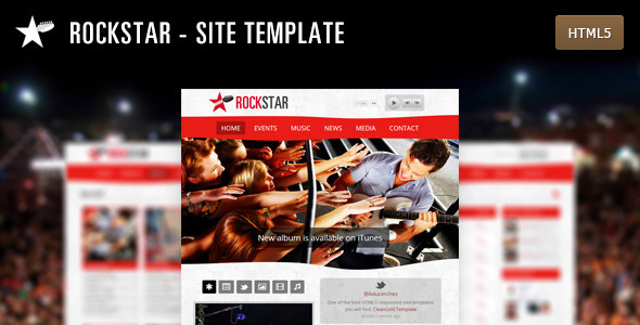 RockStar - HTML5 Responsive Template - Nightlife Entertainment