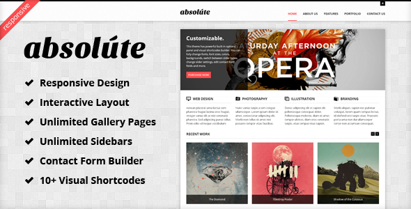 Absolute - Interactive & Responsive WP Theme - Creative WordPress