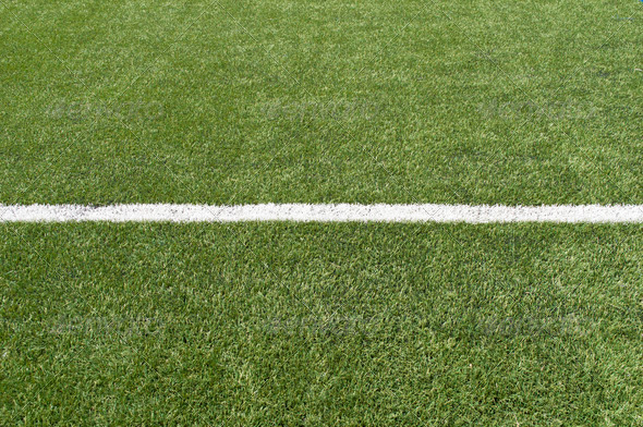 Soccer field single line