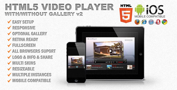 Responsive HTML5 Video Player & Gallery - CodeCanyon Item for Sale