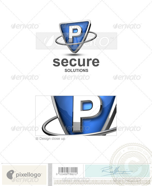 P Logo 3D285P GraphicRiver Item for Sale