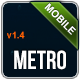 Metro Mobile Premium HTML Mobile Template - ThemeForest Item for Sale