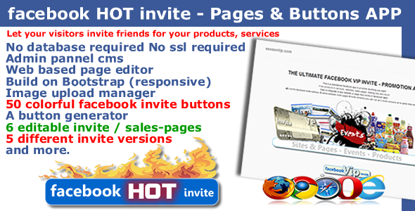 Facebook HOT invite - Pages and Buttons APP - CodeCanyon Item for Sale