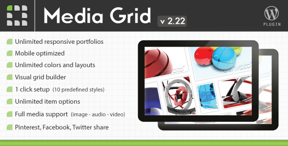 Media Grid - Wordpress Responsive Portfolio - CodeCanyon Item for Sale