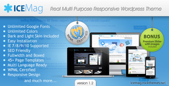 iceMag Multi Purpose Responsive Theme - Business Corporate