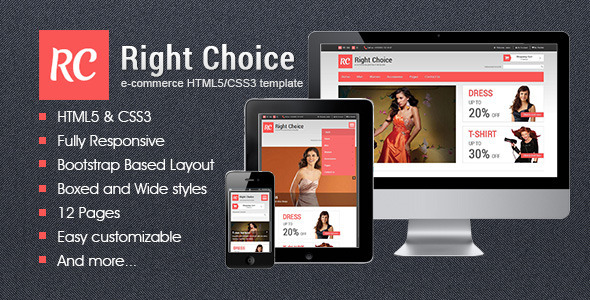 Right Choice - HTML5 & CSS3 E-Commerce Template (Fashion)