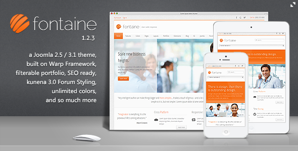 Fontaine - Clean Responsive Joomla Template - Business Corporate