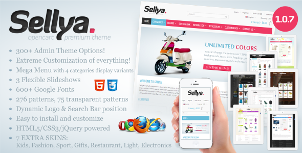 Sellya - Responsive OpenCart Theme - OpenCart eCommerce