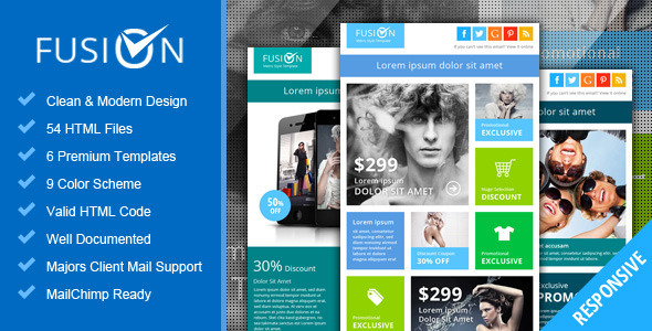 Fusion - Metro Email Newsletter Template - Email Templates Marketing
