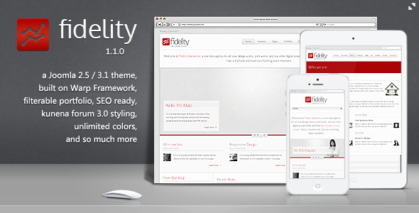 Fidelity - Clean Responsive Joomla Template - Business Corporate