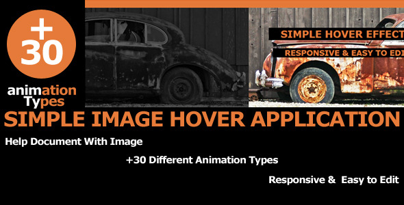 Simple Image Hover Application