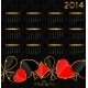 2014 New Year Calendar in Poker Theme