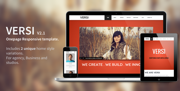 Versi - Onepage Responsive Theme - Portfolio Creative