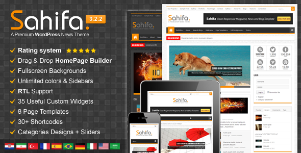 Sahifa - Responsive WordPress News,Magazine,Blog - News / Editorial Blog / Magazine