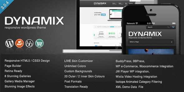 DynamiX - Premium Wordpress Theme - BuddyPress WordPress