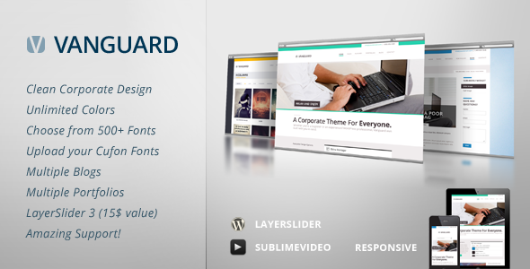 Vanguard: Business & Portfolio WordPress Theme - Corporate WordPress