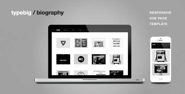 Biography - Responsive One Page Template (Creative)