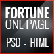 Fortune - One Page Responsive Parallax Template - ThemeForest Item for Sale