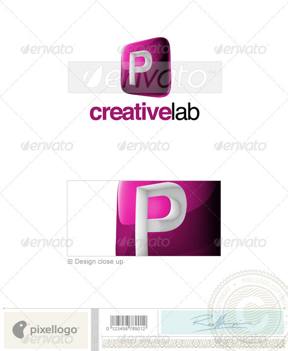 P Logo 3D687P GraphicRiver Item for Sale