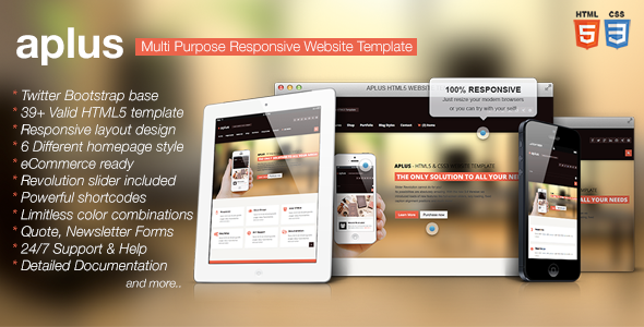 APLUS - Multi Purpose HTML5 Website Template
