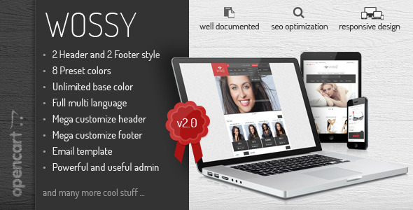WOSSY - Responsive OpenCart Theme 2in1 - Shopping OpenCart