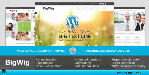 BigWig - Modern Corporate Retina WordPress Theme - Corporate WordPress