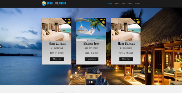 Travel The World - Corporate Site Templates