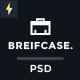 Briefcase PSD. Flat Portfolio for Designers 3 in 1 - ThemeForest Item for Sale