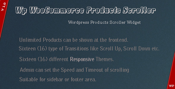 WP WooCommerce Products Scroller