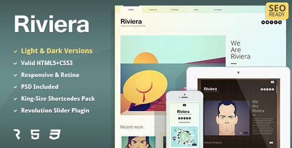 Riviera - Premium Portfolio HTML5 Template - Portfolio Creative