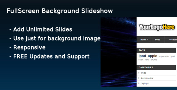 Prestashop Fullscreen Background Slideshow - CodeCanyon Item for Sale