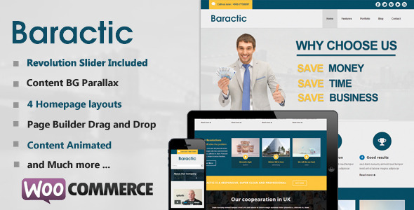 Baractic Multi-Purpose WordPress Theme - Business Corporate