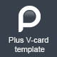Plus Responsive Retina Ready V-card Template - ThemeForest Item for Sale