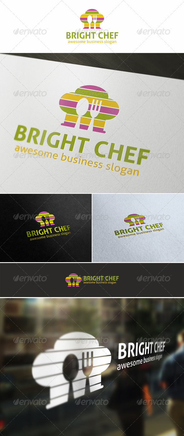 Bright Chef Cuisine Logo (Food)